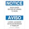 Brady Notice/Aviso, Wash Hands Before Returning To Work/Lavese Las Man, 10 in x 14 in, Fiberglass, 87714 87714 - alternate 1
